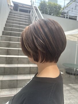 レンジシキチジョウジ (RENJISHI KICHIJOJI) マロンカラー大人ショートボブ