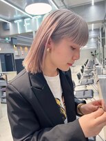 トゥコ(tuco) ボブ ミルクティーベージュ ブリーチ ブロンド