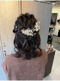 ゆるふわハーフアップ