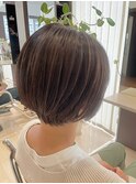 グレージュショート