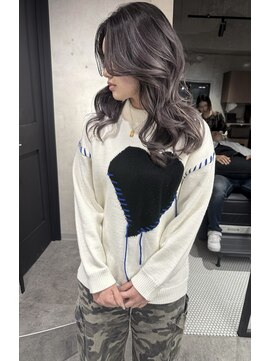 アコ(Aco) ★ラベンダーシルバー系エアタッチバレ★