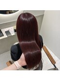 レッドカラー　秋カラー　艶カラー