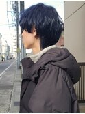 艶髪ブルーブラック/メンズショート