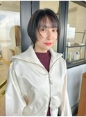 イルミナカラー/顔まわりレイヤーマッシュボブ