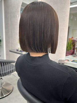 ロンドワン 三宮元町(Lond one) タッセルボブ/小顔ワンレン/艶髪イノアカラー/丸型/ブリーチなし