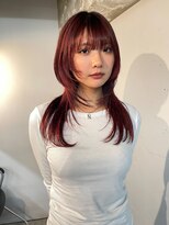 コードプラスリム(CODE+LIM)&nbsp;レイヤーカット/ワインレッド/ミディアム