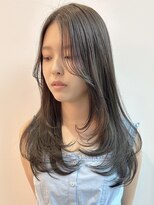 ウィクシーミミ 栄矢場町店(wixy mimi)&nbsp;レイヤーカット/ワンカールレイヤー/グレージュ