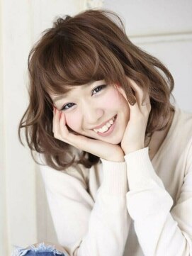 エミル 国分寺(emile) 厚めバング×無造作カールのふわミディ【国分寺】