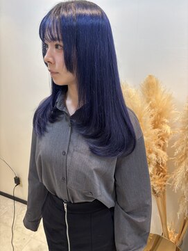 アンククロス 青山店(ANKH CROSS) ブルーラベンダー/レイヤーカット