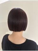 ラベンダーピンク×ボブ