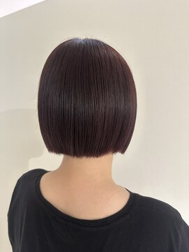 アヴァンスクロス あべのルシアス店(AVANCE.CROSS) ラベンダーピンク×ボブ