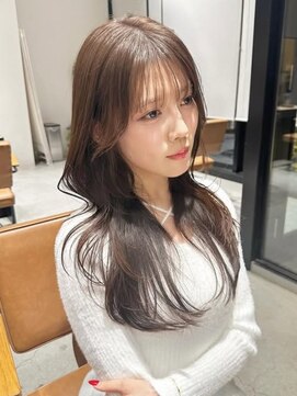 イルミナカラー/透明感/顔まわりレイヤーカット