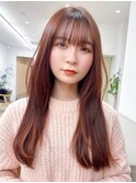 Say.ロングレイヤーヘーゼルグレージュオリーブグレー表参道青山