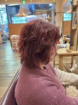 フーチー クーチー ヘッド ショップ 曽根本店(FUCHI KUCHI head shop)&nbsp;@fuchi_kuchi.okada［豊中,ブリーチなしピンク/パーマ履歴］