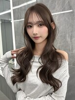 マウルルナ(MAEUL luna)&nbsp;小顔前髪　顔まわり　グレージュ　ワンホンレイヤー