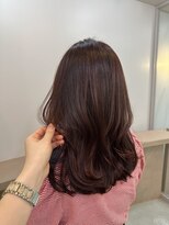 ユッカ 京橋(YUCCA)&nbsp;【 YUCCA 】大人可愛い20代30代セミロング/ピンクレッドカラー