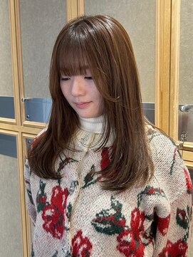 ガリカ 蔵前(Gallica) <ゲスト>やわらかベージュ、上品なナチュラルセミロング