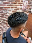 上野/波巻きツイストスパイラル/リバースセンターパート