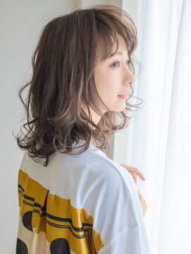 ヘアアンドエステ ヒロイン 西麻布本店(Hair&Esthe HIROIN) ゆるカール×グレージュ『山村雄貴』