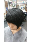 アシメショート×刈り上げ
