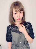 アグラン 梅田本店(a Gland)&nbsp;ミディアムボブ×ワンカール