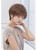 小顔ショート×似合わせカット オリーブアッシュ【瀧上丈司】