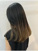 グラデーションカラー ロングヘア
