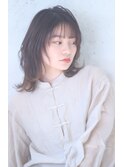 ウルフヘア/小顔ミディ/S字ウェーブ/韓国ヘア//髪質改善