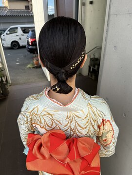 アチーブ ヘア デザイン(achieve hair design) 和装 お呼ばれセット♪お団子アップアレンジ