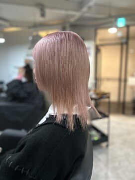 ラフ 難波店(LAFF) #黒髪#ボブルフ#ネビージュ#小顔#ワンレン