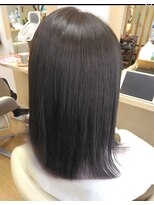 アメイジングヘアー 中沢店(AMAZING HAIR) パープルインナーカラー/ミディアムストレート/美髪/艶感