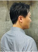 アップバング 爽やか メンズショート ビジネス 30代40代