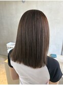 ハイライトカラーミルクティーベージュケアブリーチダブルカラー