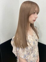 ラグナ(LAGUNA)&nbsp;【ミルクティーベージュ/ロング/ブリーチ/顔周りカット/10代】