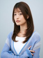 ガリカ 博多(Gallica)&nbsp;薄めバングレイヤーカット愛されエアリーカールマロンベージュ