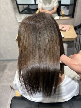 ハクバイジェービー 稲毛(hak by jb) 丸型◎髪質改善カラーで作るアッシュベージュ[稲毛駅/白髪染め]