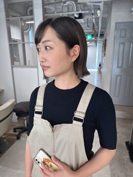 シェノンエクラ(CHAINON. eclat) 切りっぱなしあごボブ【博多】