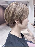 大人かわいい小顔黒髪ココアベージュオリーブグレークラゲヘアー