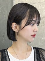 ノード(NODE)&nbsp;栄黒髪垢抜け丸みシルエットボブヘア