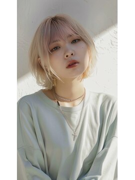 インナーカラー/ブリーチダブルカラー/レイヤーカット