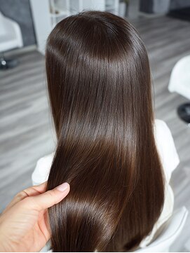 艶髪/髪質改善/ダークチョコレートカラー
