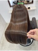 【Lana】とろける艶感、リュクスブラウンストレート