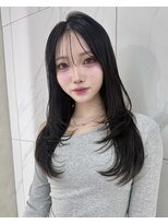 サンドレオ 新宿店(sand Leo)&nbsp;ミディアムレイヤーカット/髪質改善/韓国/前髪/新宿/ブリーチ