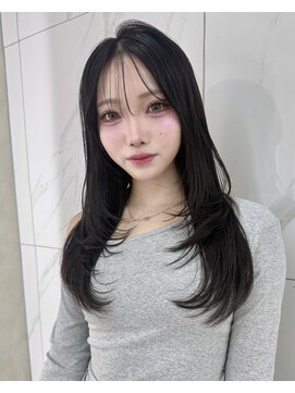 サンドレオ 新宿店(sand Leo) ミディアムレイヤーカット/髪質改善/韓国/前髪/新宿/ブリーチ
