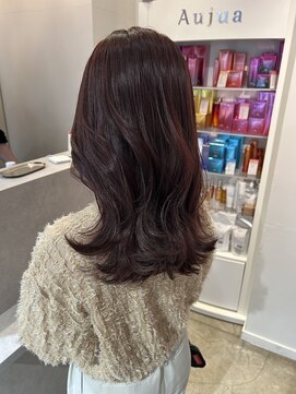 アヴァンスアンス 広島袋町店(AVANCE.ens) cassis color  /　layer cut