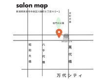 matos. hairsalon 【マトス】【06/01 NEW OPEN（予定）】の雰囲気（アクセスマップ→萬代橋から徒歩5分、桜木インターから車で6分）