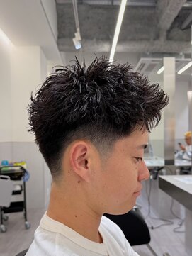 ビカムメンズヘアー 栄店(become men's hair) ルーズパーマアクティブパーマ短髪ベリーショート名古屋栄