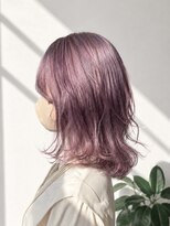 ワワ ヘアサロン 高円寺店(WAWA HAIR SALON) ピンクラベンダー×ミディアムレイヤー【未羽 高円寺*゜】