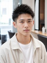 ローム 北花田店(Rome) メンズショート刈り上げツーブロック束感ベリーショート