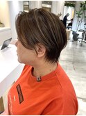 今の髪を楽しむ、上品な白髪ぼかし/錦糸町カラー専門店